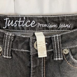 black justice girls jeans, bootcut, size 12